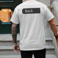Just A Regular Dad Trying Not To Raise Liberals On Back Men's Back Print T-Shirt