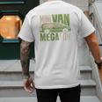 Mini Van Mega Fun Mom Dad T-Shirt Men's Back Print T-Shirt