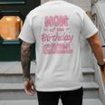Mom And Dad Of The Birthday Girl Coquette Family Matching Men's Back Print T-Shirt