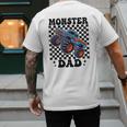 Monster Truck Dad Family Matching Monster Trucks Birthday Men's Back Print T-Shirt