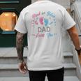Pink Or Blue Dad Loves You Gender Reveal Men's Back Print T-Shirt Pink Or Blue Dad Loves You Gender Reveal Men's Back Print T-Shirt