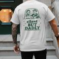 Silent But Dadly Father's Day Fart Dad Farting Vintage Men's Back Print T-Shirt