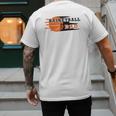 Vintage Proud Basketball Dad Fathers Day Basketball Player Men's Back Print T-Shirt