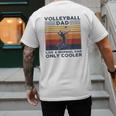Volleyball Dad Like A Normal Dad Only Cooler Vintage Men's Back Print T-Shirt