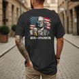 4th Of July Franklin Ben Drankin American Dad Men Women Men's Back Print T-Shirt