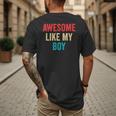 Awesome Like My Boy Mom Dad Men's Back Print T-Shirt Awesome Like My Boy Mom Dad Men's Back Print T-Shirt