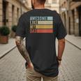 Awesome Like My Dad Men's Back Print T-Shirt