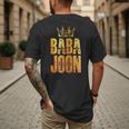 Baba Joon Persian Dad Iran Quote Iranian Fathers Day Men's Back Print T-Shirt