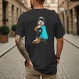 Bernedoodle I Love Dad Tattoo Apparel Dog Dad Dads Men's Back Print T-Shirt