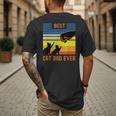 Best Cat Dad Ever Fist Bump For Fur Daddies Men Women Girls Kids Men's Back Print T-Shirt