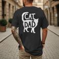 Best Cat Dad Fathers Day Men Kitty Daddy Papa Christmas Meow Men's Back Print T-Shirt Best Cat Dad Fathers Day Men Kitty Daddy Papa Christmas Meow Men's Back Print T-Shirt