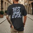 Best Dad Ever Men's Back Print T-Shirt