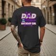 Birthday Girl Dad Of The Birthday Girl Spider Birthday Party Men's Back Print T-Shirt