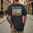 Budgie Dad Bird Lover Father Animal Enthusiast Bird Guy Men's Back Print T-Shirt