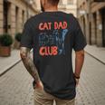 Cat Dad Club Life Is Better With Cats Cat Dad Retro Men's Back Print T-Shirt