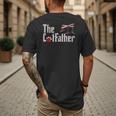 The Cat Father Cat Dad Feline Father Kitten Dad Men's Back Print T-Shirt