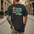 Christmas Twins Expecting Dad T-Shirt Pregnant Wife Tee Men's Back Print T-Shirt