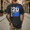 Class Of 2026 Dad Proud Dad Of A 2026 Senior Graduate Men's Back Print T-Shirt