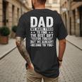 Cool Dad Art For Father Dad Stepfather From Son Daughter Men's Back Print T-Shirt