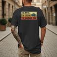 Cool Garbage Man Art For Men Dad Father Garbage Dump Truck Men's Back Print T-Shirt