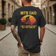 Cool Mountain Biking For Dad Father Biker MTB Bicycle Bike Men's Back Print T-Shirt Cool Mountain Biking For Dad Father Biker MTB Bicycle Bike Men's Back Print T-Shirt