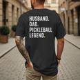 Cool Pickleball For Men Husband Dad Legend Pickleball Player Men's Back Print T-Shirt
