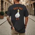 Cute Duck Dad Lover Illustration Duck Owner Men's Back Print T-Shirt