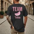Cute Team Tutus Gender Reveal For Mom And Dad Men's Back Print T-Shirt