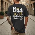Dad Of The 1st Birthday Princess Girl 1 Years Old B-Day Men's Back Print T-Shirt
