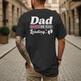 Dad To Be 2026 Loading Pink Pregnancy Reveal New Dad Daddy Men's Back Print T-Shirt