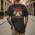 Dad Of a Basshole Basset Hound Owner Men's Back Print T-Shirt