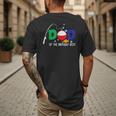 Dad Of The Big One Fishing Boy First Birthday Ofishally Men's Back Print T-Shirt