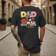 Dad Birthday Boy Farm Animal Farming Farmer Family B-Day Men's Back Print T-Shirt