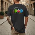 Dad Of The Birthday Boy Birthday Fishing Family Men's Back Print T-Shirt