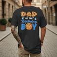 Dad Of The Birthday Boy Milk And Cookies 1 Year Old Men's Back Print T-Shirt