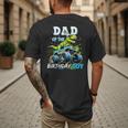 Dad Of The Birthday Boy Monster Truck Dinosaur PartyRex Men's Back Print T-Shirt