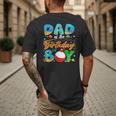 Dad Of The Birthday Boy Ofishally One Family Matching Party Men's Back Print T-Shirt