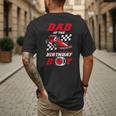Dad Of The Birthday Boy Pit Crew Race Car Matching Family Men's Back Print T-Shirt Dad Of The Birthday Boy Pit Crew Race Car Matching Family Men's Back Print T-Shirt