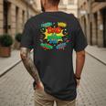 Dad Of The Birthday Boy Shirt Father Superhero Comic Party Men's Back Print T-Shirt Dad Of The Birthday Boy Shirt Father Superhero Comic Party Men's Back Print T-Shirt