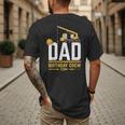 Dad Birthday Crew Construction Men's Back Print T-Shirt