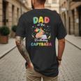 Dad Of The Birthday Girl Capybara Bday Party Family Men's Back Print T-Shirt