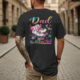 Dad Of The Birthday Girl Rolling Skate Family Matching Men's Back Print T-Shirt