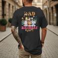Dad Of The Birthday Girl Zoo Theme Animal Party Safari Cool Men's Back Print T-Shirt