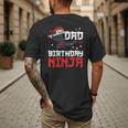 Dad Of The Birthday Ninja Daddy Party Best Father Boy Pop Men's Back Print T-Shirt