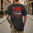 Dad Of The Birthday Princess Strawberry Theme Bday Party Men's Back Print T-Shirt