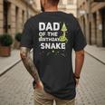 Dad Of The Birthday Snake Themed Birthday Party Men's Back Print T-Shirt Dad Of The Birthday Snake Themed Birthday Party Men's Back Print T-Shirt