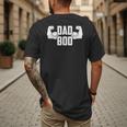 Dad Bod Muscle Strong Man Daddy Fathers Day Men's Back Print T-Shirt
