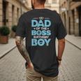 Dad Of The Boss Birthday Party Outfit Like A Boss Daddy Men's Back Print T-Shirt