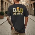 Dad Construction Excavator Kids Matching Family Party Men's Back Print T-Shirt