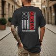 Dad Dance She Get It From Me Proud Dancer Dad USA Flag Men Men's Back Print T-Shirt